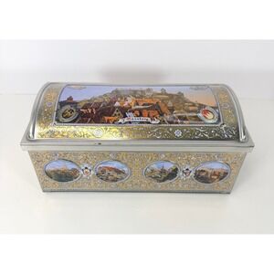 Lebkuchen Schmidt Nuremberg Germany Vintage Treasure‎ Chest Tin Box